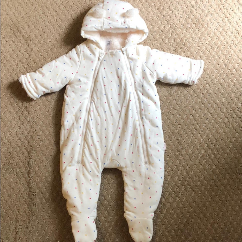 ✨NWT✨ baby gap Sherpa lined one piece bunting